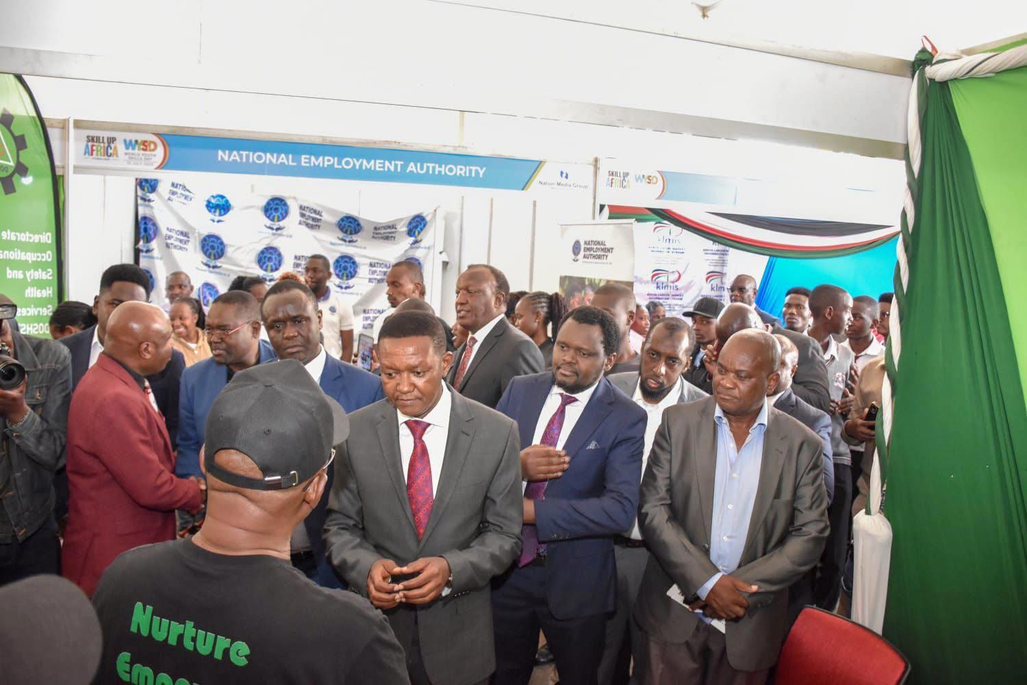 The 360 Climate Institutes CEO demonstrating practical skills and innovation to government and skills-sector representatives at KICC.