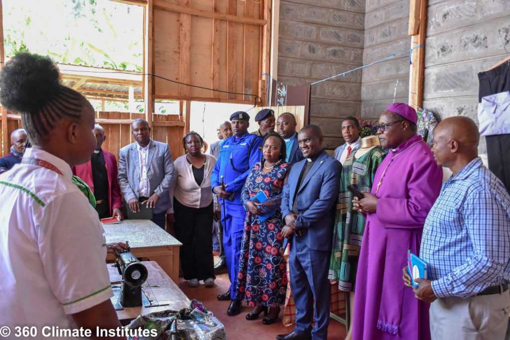 Guests touring the training centre during the 360 Climate Institutes inauguration.