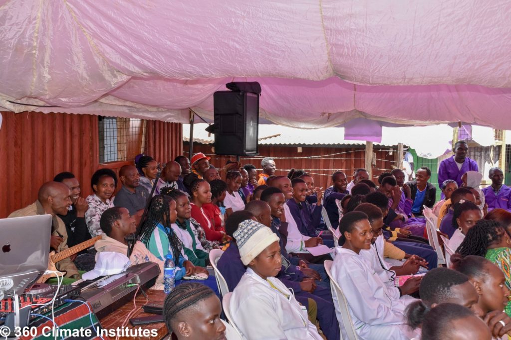 Guests and community members gathered for the 360 Climate Institutes inauguration ceremony.