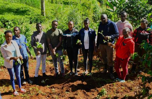 360 Climate Institutes Youth planting trees